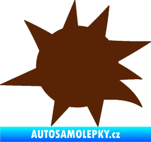 Samolepka Průstřel 004 levá hnědá