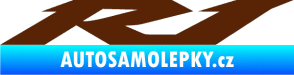 Samolepka R1 001 hnědá