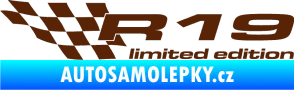 Samolepka R19 limited edition levá hnědá