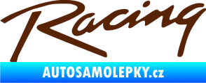 Samolepka Racing 003 hnědá
