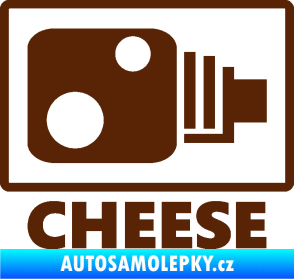 Samolepka Radar cheese hnědá