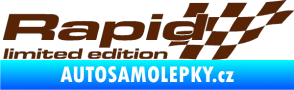 Samolepka Rapid limited edition pravá hnědá
