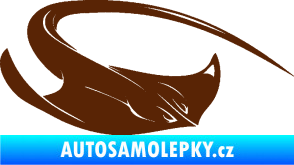 Samolepka Rejnok 002 pravá hnědá