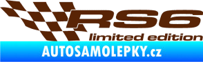 Samolepka RS6 limited edition levá hnědá