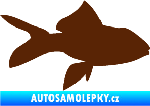 Samolepka Ryba 002 pravá hnědá
