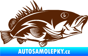 Samolepka Ryba 004 pravá hnědá