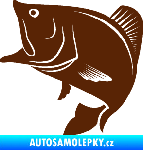 Samolepka Ryba 009 levá hnědá