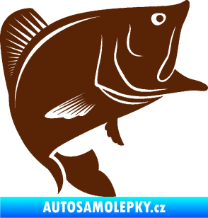 Samolepka Ryba 009 pravá hnědá