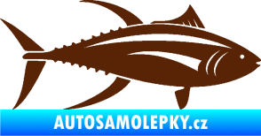 Samolepka Ryba 013 pravá tuňák hnědá