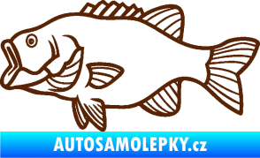 Samolepka Ryba 015 levá hnědá