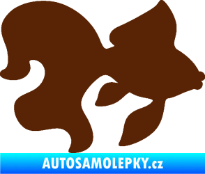 Samolepka Ryba 019 pravá závojnatka hnědá