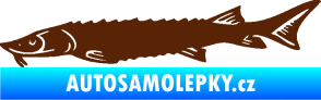 Samolepka Ryba 020 levá jeseter hnědá