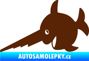 Samolepka Ryba 023 piloun levá hnědá