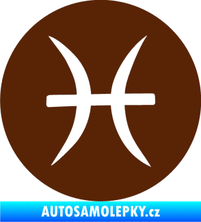 Samolepka Ryby 001 - horoskop hnědá