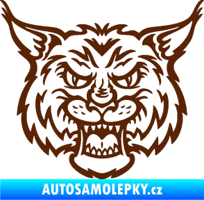 Samolepka Rys 001 hnědá