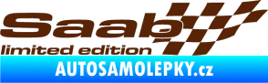 Samolepka Saab limited edition pravá hnědá
