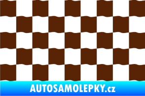 Samolepka Šachovnice 003 hnědá