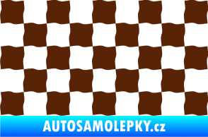Samolepka Šachovnice 004 hnědá