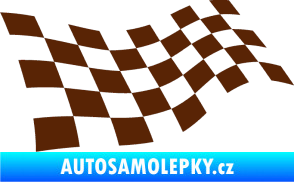 Samolepka Šachovnice 013 hnědá