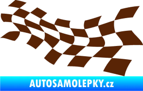 Samolepka Šachovnice 018 hnědá
