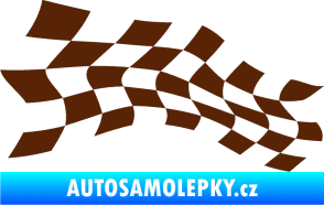 Samolepka Šachovnice 019 hnědá
