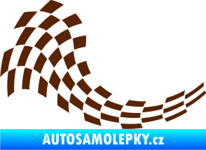 Samolepka Šachovnice 027 hnědá