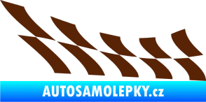 Samolepka Šachovnice 030 hnědá