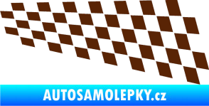 Samolepka Šachovnice 033 hnědá