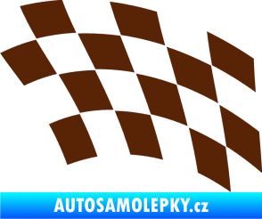 Samolepka Šachovnice 038 hnědá