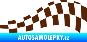 Samolepka Šachovnice 045 hnědá