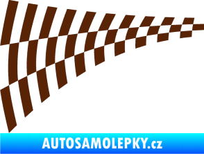 Samolepka Šachovnice 048 hnědá
