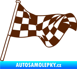 Samolepka Šachovnice 053 hnědá