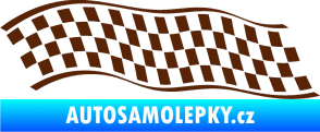 Samolepka Šachovnice 057 hnědá