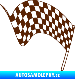 Samolepka Šachovnice 071 hnědá