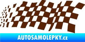 Samolepka Šachovnice 083 hnědá