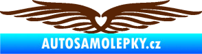 Samolepka Samolepka na zadní okno 002 srdce hnědá