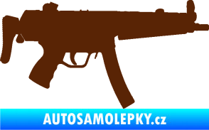 Samolepka Samopal 001 pravá hnědá