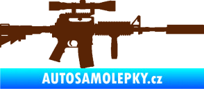 Samolepka Samopal 006 pravá hnědá
