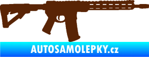 Samolepka Samopal 007 pravá hnědá