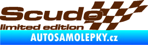 Samolepka Scudo limited edition pravá hnědá