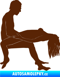 Samolepka Sexy siluety 026 hnědá