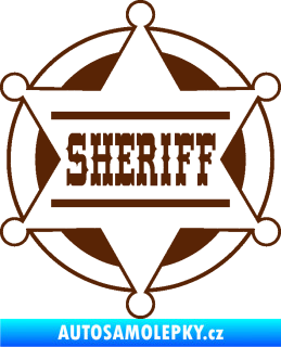 Samolepka Sheriff 004 hnědá