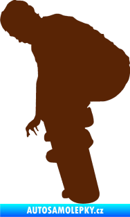 Samolepka Skateboard 003 levá hnědá