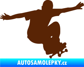 Samolepka Skateboard 014 pravá hnědá
