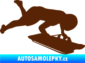 Samolepka Skeleton 002 pravá hnědá