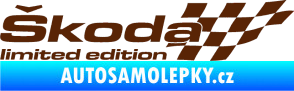 Samolepka Škoda limited edition pravá hnědá