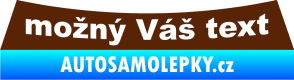 Samolepka Škoda Rapid - zadní hnědá
