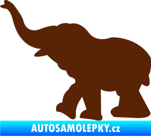 Samolepka Slon 022 levá hnědá