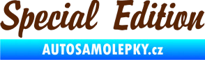 Samolepka Special edition 001 hnědá