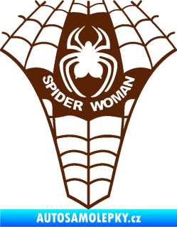 Samolepka Spider woman pavoučí žena hnědá